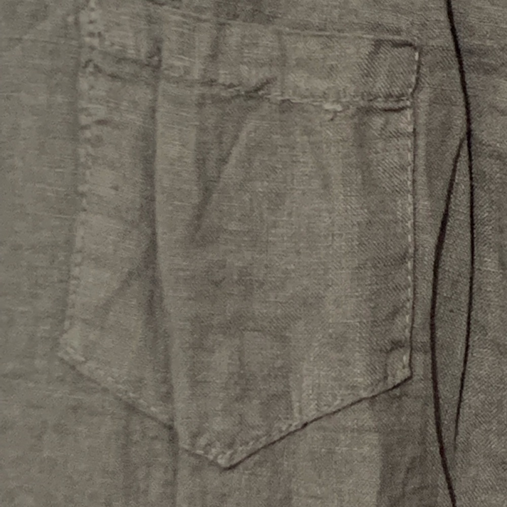 Superbelle Italy 100% linen Lagenlook pants w embroidery. Sz M NWT - Picture 5 of 9
